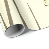 Papier JAPANISCHE IRIS DRUCKEN IN GRÜNTÖNEN Geschenkpapier (Rolleneckpunkt)