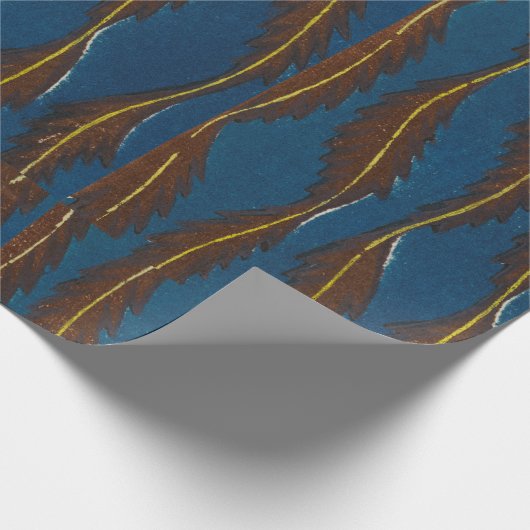 PAPIER JAPANISCHES PATTERN LEAF GESCHENKPAPIER (Ecke)