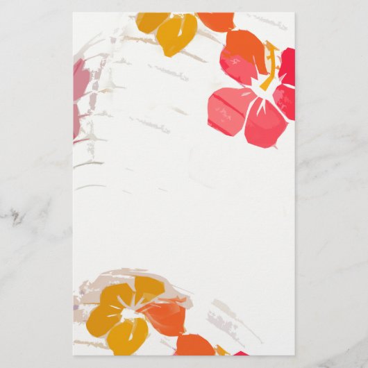Papier Laterne Hibiskus Blume Stationierung (Vorderseite)