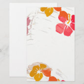 Papier Laterne Hibiskus Blume Stationierung (Vorne/Hinten)