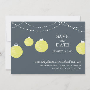 Papier Lattern Hochzeit Speichern Sie das Datum Save The Date