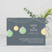 Papier Lattern Hochzeit Speichern Sie das Datum Save The Date (Stehend Vorderseite)