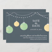 Papier Lattern Hochzeit Speichern Sie das Datum Save The Date (Vorne/Hinten)