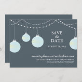 Papier Lattern Hochzeit Speichern Sie das Datum Save The Date (Vorne/Hinten)