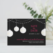 Papier Lattern Hochzeit Speichern Sie das Datum Save The Date (Stehend Vorderseite)