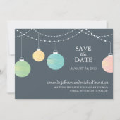 Papier Lattern Hochzeit Speichern Sie das Datum Save The Date (Vorderseite)