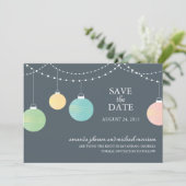 Papier Lattern Hochzeit Speichern Sie das Datum Save The Date (Stehend Vorderseite)