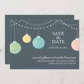 Papier Lattern Hochzeit Speichern Sie das Datum Save The Date (Vorne/Hinten)