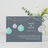 Papier Lattern Hochzeit Speichern Sie das Datum Save The Date (Stehend Vorderseite)