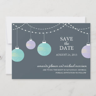 Papier Lattern Hochzeit Speichern Sie das Datum Save The Date