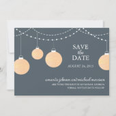 Papier Lattern Hochzeit Speichern Sie das Datum Save The Date (Vorderseite)