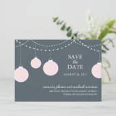 Papier Lattern Hochzeit Speichern Sie das Datum Save The Date (Stehend Vorderseite)