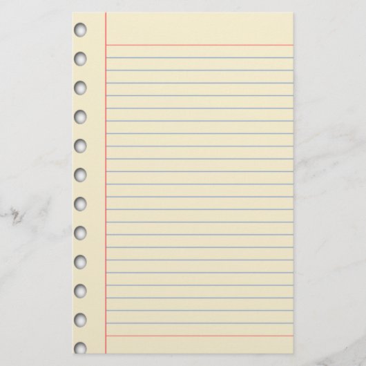 Papier-Leiste Briefpapier (Vorderseite)