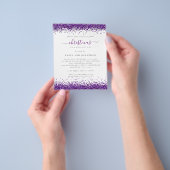 PAPIER Lila Glitzer Weihnachtsfest Party Weiße Ein (Gruppe)