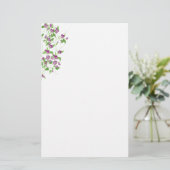 Papier-Lila Platterbsen Briefpapier (Stehend Vorderseite)