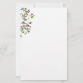 Papier-Lila Platterbsen Briefpapier (Vorderseite)