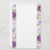 Papier-Lila Rose Briefpapier (Vorderseite)