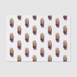 Papier lindert mit Aquarell des Korks des Weins