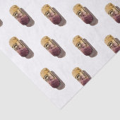 Papier lindert mit Aquarell des Korks des Weins (Ausschnitt)