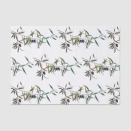 Papier lindert mit Aquarell des Zweigs des