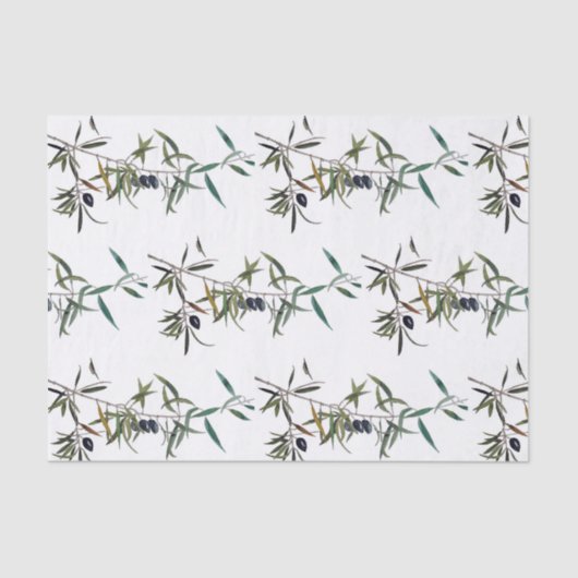 Papier lindert mit Aquarell des Zweigs des (Vorderseite)