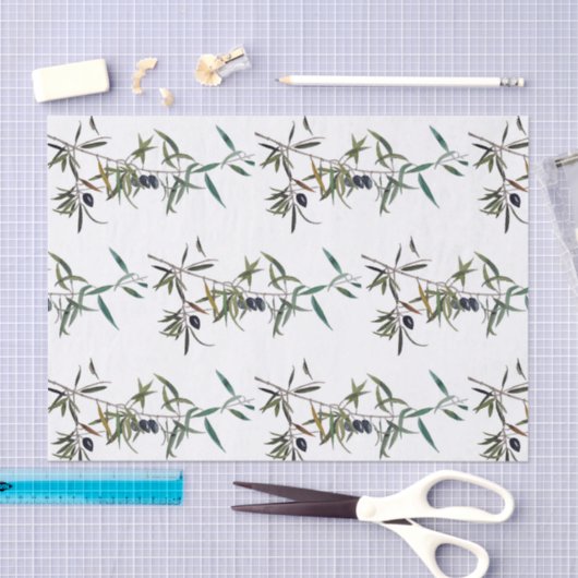 Papier lindert mit Aquarell des Zweigs des (Handwerk)