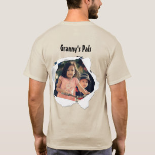 Papier Loch Fügen Sie Ihr Foto Benutzerdefiniertes T-Shirt