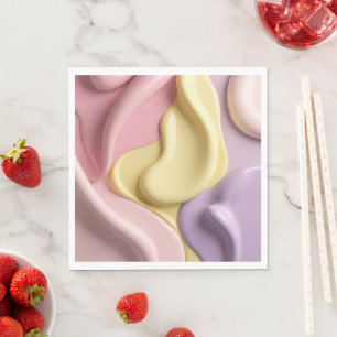 Papier-Lunch-Napkin in stilvoller Grafik Serviette