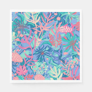 Papier-Lunch-Napkin in stilvoller Grafik Serviette