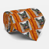 Papier Mache Cat Halloween Krawatte (Gerollt)