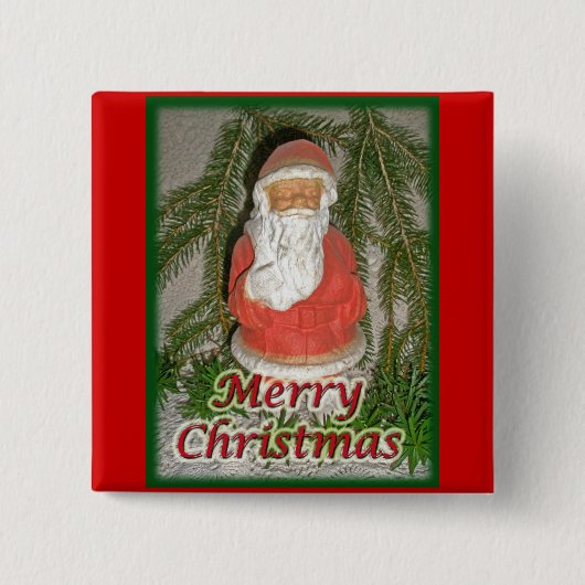Papier Mache Weihnachtsmatte Button (Vorderseite)