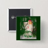 Papier Mache weiße Weihnachtsartikel Button (Vorne & Hinten)
