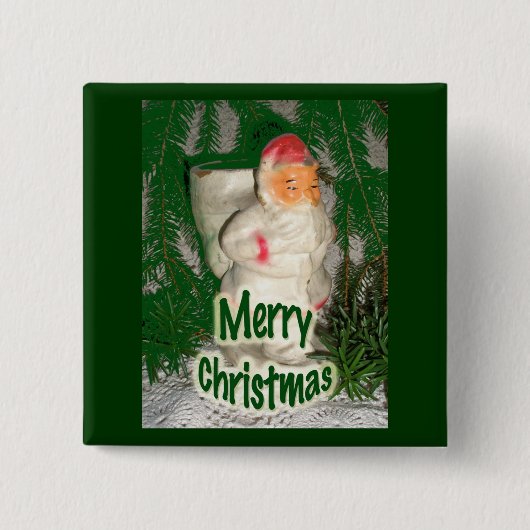 Papier Mache weiße Weihnachtsartikel Button (Vorderseite)