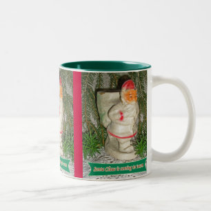 Papier Mache White Coating Weihnachtsfeierliche Ta Zweifarbige Tasse