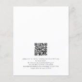 PAPIER Minimalistischer QR-Code Schwarz-weiße Hoch (Hinten)