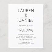 PAPIER Minimalistischer QR-Code Schwarz-weiße Hoch (Vorne)