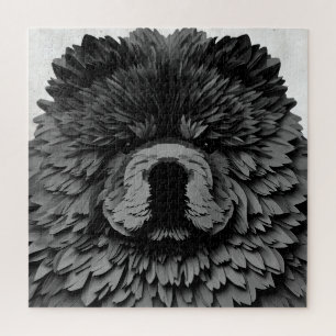 PAPIER MIRAGE Black Chow Puzzle