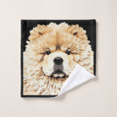 PAPIER MIRAGE Cream Chow Badhandtuch Set (Waschlappen)