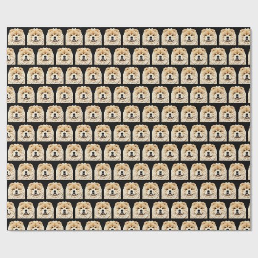 PAPIER MIRAGE Cream Chow Geschenkpapier (Flach)