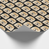 PAPIER MIRAGE Cream Chow Geschenkpapier (Ecke)