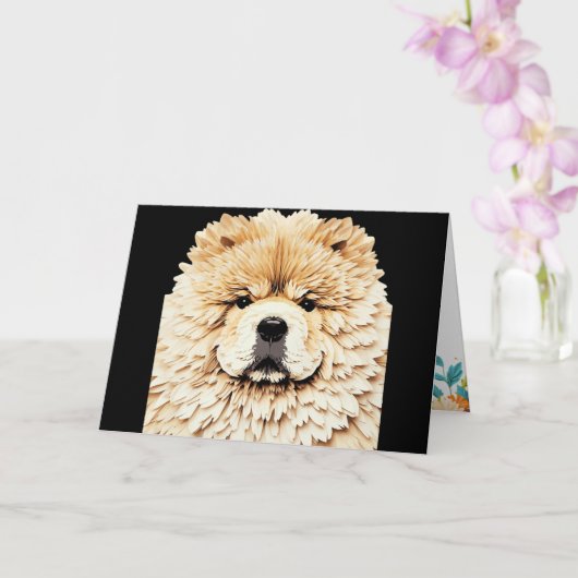 PAPIER MIRAGE Cream Chow Karte (Orchidee)