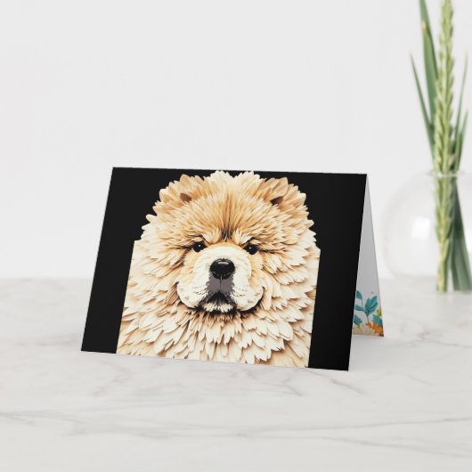 PAPIER MIRAGE Cream Chow Karte (Vorderseite)