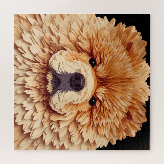 PAPIER MIRAGE Red Chow Puzzle (Horizontal)