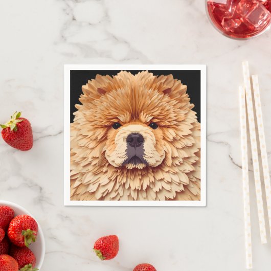 PAPIER MIRAGE Red Chow Serviette (Beispiel)