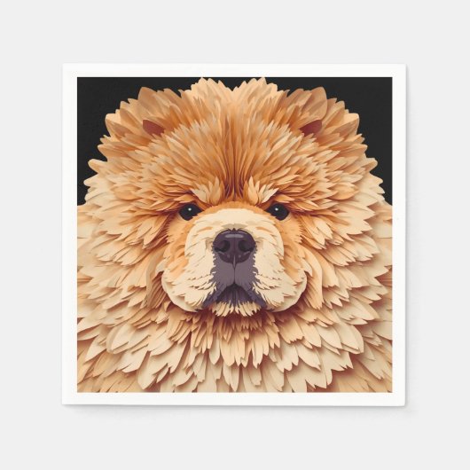 PAPIER MIRAGE Red Chow Serviette (Vorderseite)