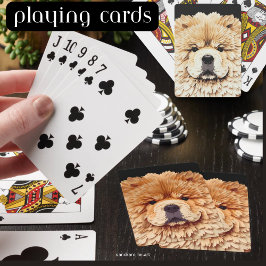 PAPIER MIRAGE Red Chow Spielkarten