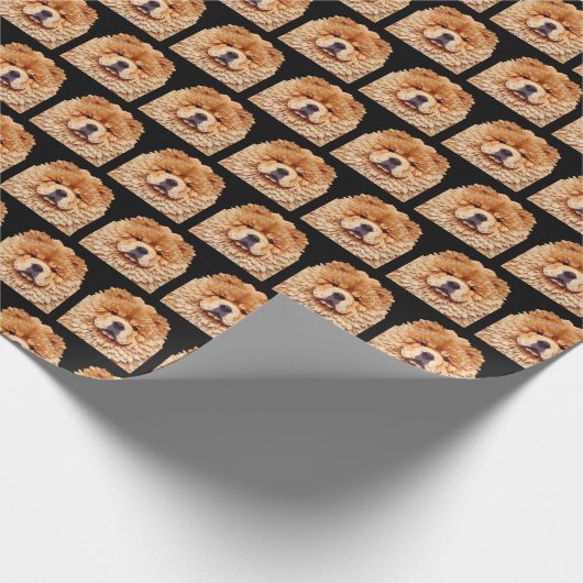 PAPIER MIRAGE RedChow Geschenkpapier (Ecke)