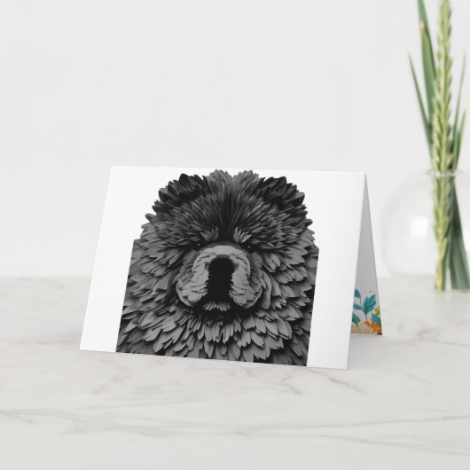 PAPIER MIRAGE schwarzer Chow Karte (Vorderseite)