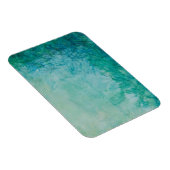 Papier mit Abstrakt blauer, grüner und schwarzer F Magnet (Rechte Seite)