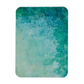 Papier mit Abstrakt blauer, grüner und schwarzer F Magnet (Vertikal)
